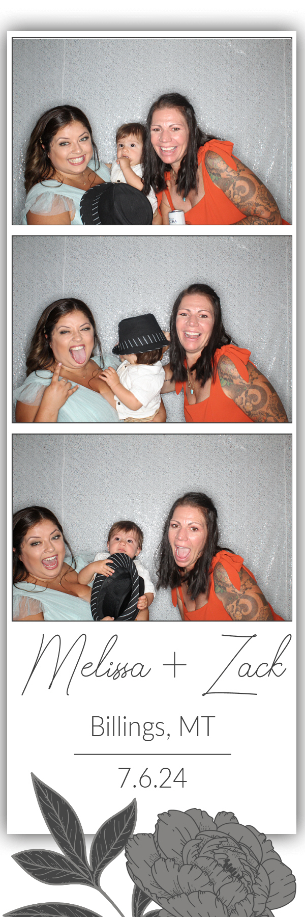 Melissa and Zack's Wedding | View more photos from the event at gallery.photoboothbillings.com/u/PhotoBoothBillings/Melissa-and-Zacks-Wedding