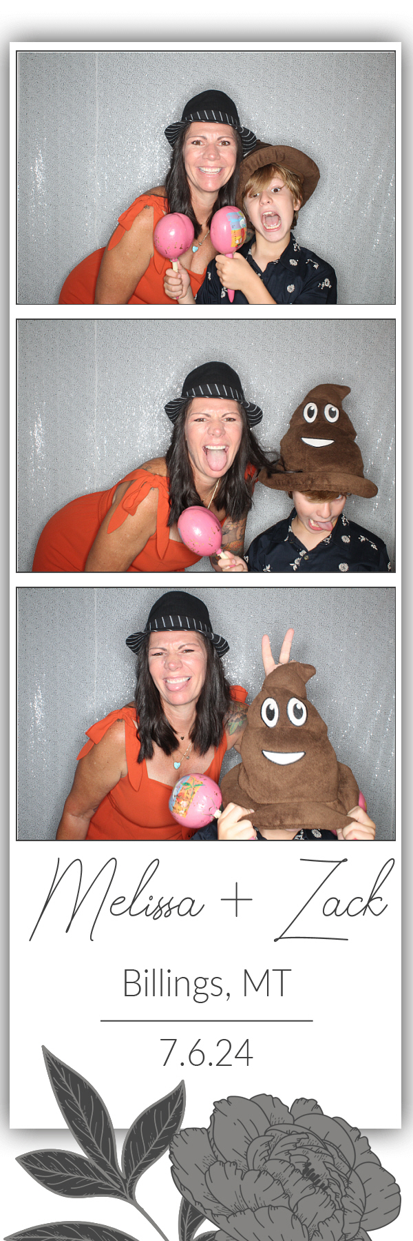 Melissa and Zack's Wedding | View more photos from the event at gallery.photoboothbillings.com/u/PhotoBoothBillings/Melissa-and-Zacks-Wedding