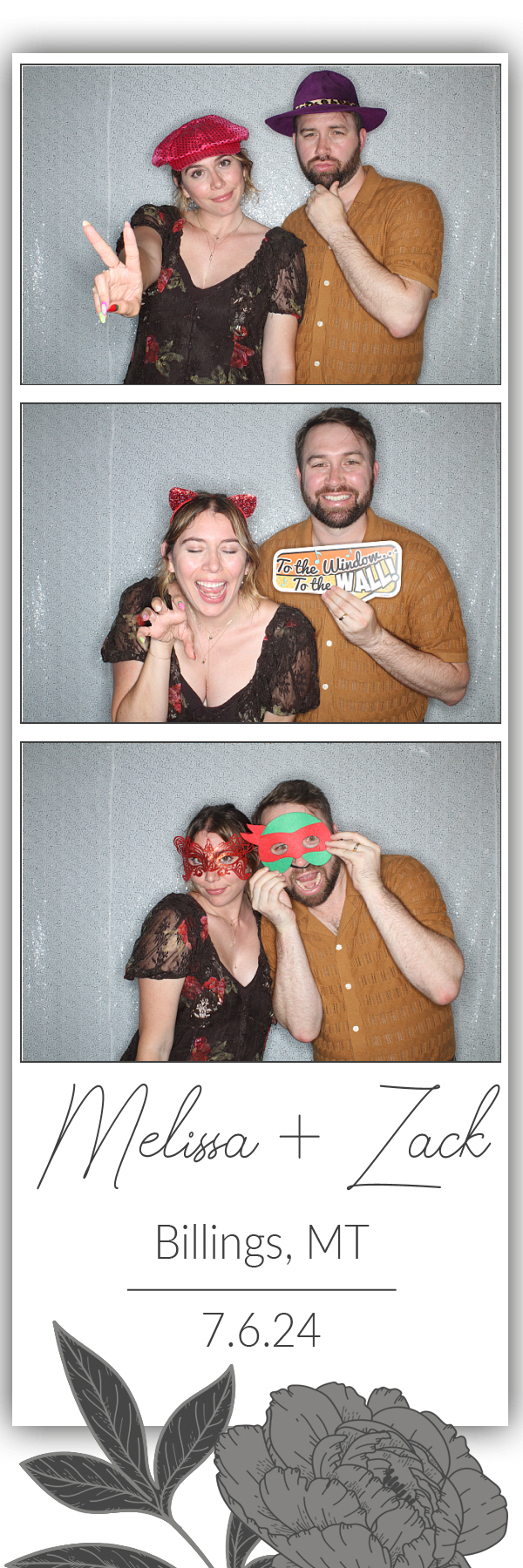 Melissa and Zack's Wedding | View more photos from the event at gallery.photoboothbillings.com/u/PhotoBoothBillings/Melissa-and-Zacks-Wedding