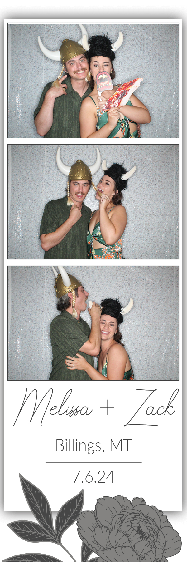 Melissa and Zack's Wedding | View more photos from the event at gallery.photoboothbillings.com/u/PhotoBoothBillings/Melissa-and-Zacks-Wedding