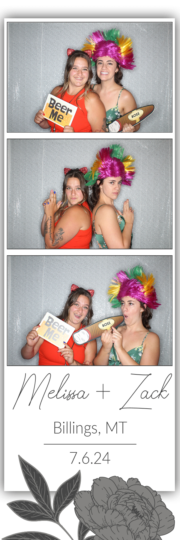 Melissa and Zack's Wedding | View more photos from the event at gallery.photoboothbillings.com/u/PhotoBoothBillings/Melissa-and-Zacks-Wedding