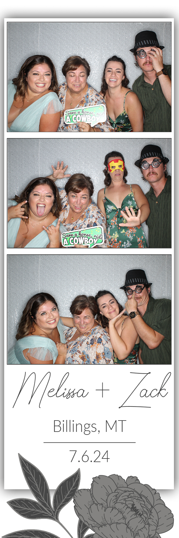 Melissa and Zack's Wedding | View more photos from the event at gallery.photoboothbillings.com/u/PhotoBoothBillings/Melissa-and-Zacks-Wedding