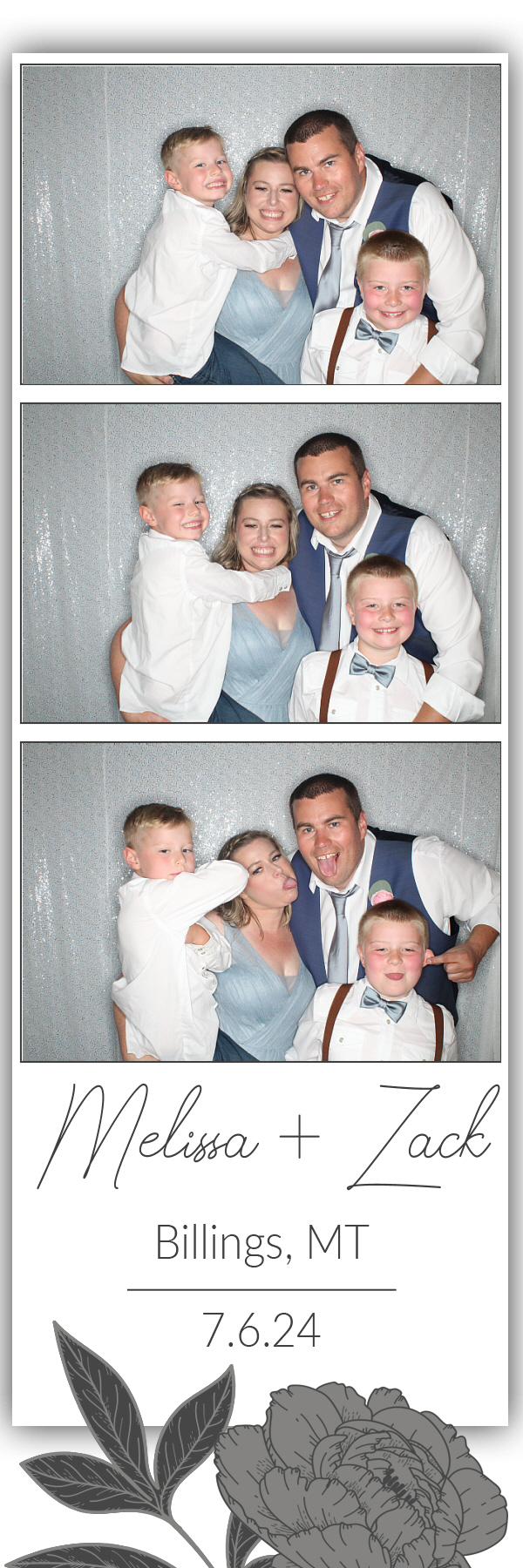 Melissa and Zack's Wedding | View more photos from the event at gallery.photoboothbillings.com/u/PhotoBoothBillings/Melissa-and-Zacks-Wedding
