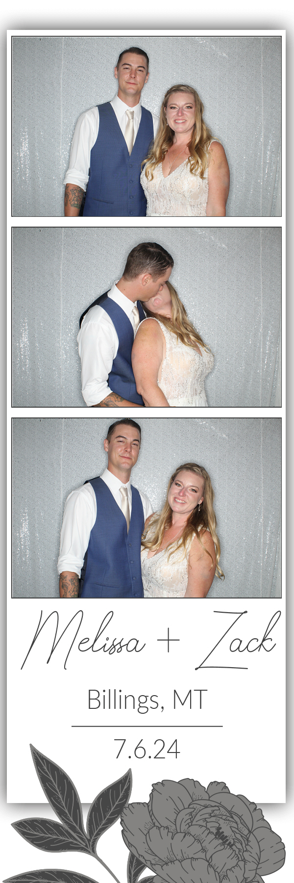 Melissa and Zack's Wedding | View more photos from the event at gallery.photoboothbillings.com/u/PhotoBoothBillings/Melissa-and-Zacks-Wedding