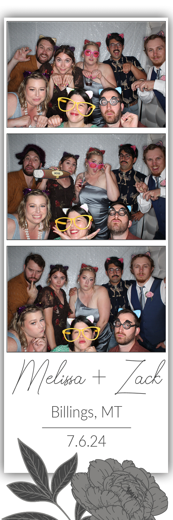 Melissa and Zack's Wedding | View more photos from the event at gallery.photoboothbillings.com/u/PhotoBoothBillings/Melissa-and-Zacks-Wedding