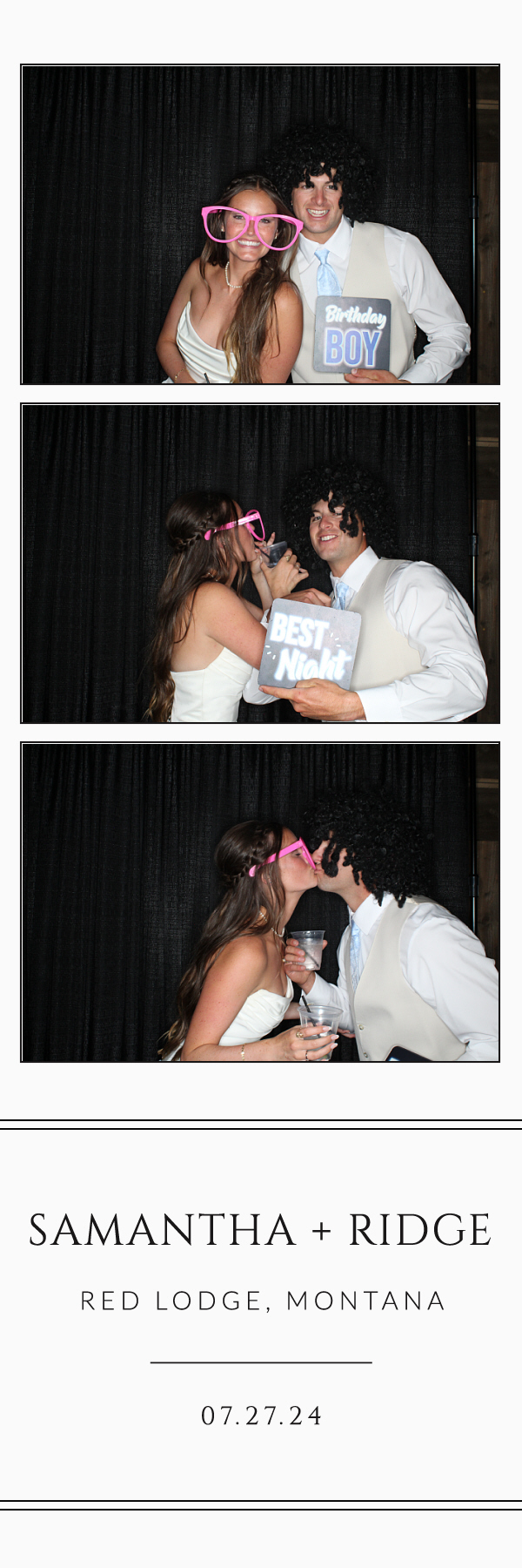 Sam and Ridge Wedding | View more photos from the event at gallery.photoboothbillings.com/u/PhotoBoothBillings/Sam-and-Ridge-Wedding