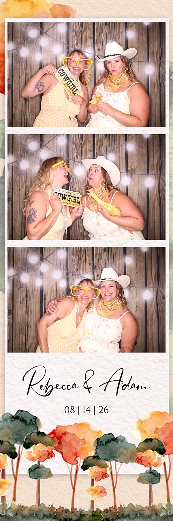 Rebecca and Adam Wedding | View more photos from the event at gallery.photoboothbillings.com/u/PhotoBoothBillings/Rebecca-and-Adam-Wedding