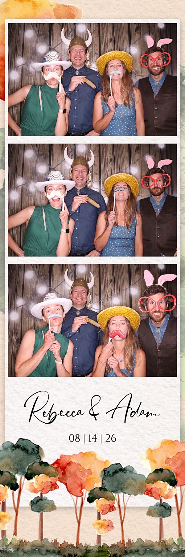 Rebecca and Adam Wedding | View more photos from the event at gallery.photoboothbillings.com/u/PhotoBoothBillings/Rebecca-and-Adam-Wedding