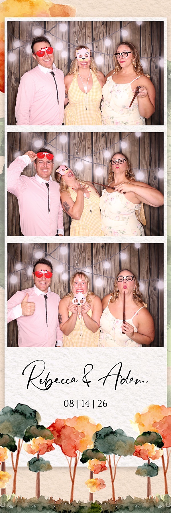 Rebecca and Adam Wedding | View more photos from the event at gallery.photoboothbillings.com/u/PhotoBoothBillings/Rebecca-and-Adam-Wedding
