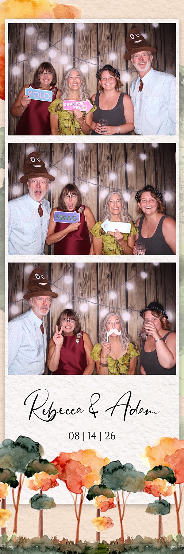 Rebecca and Adam Wedding | View more photos from the event at gallery.photoboothbillings.com/u/PhotoBoothBillings/Rebecca-and-Adam-Wedding