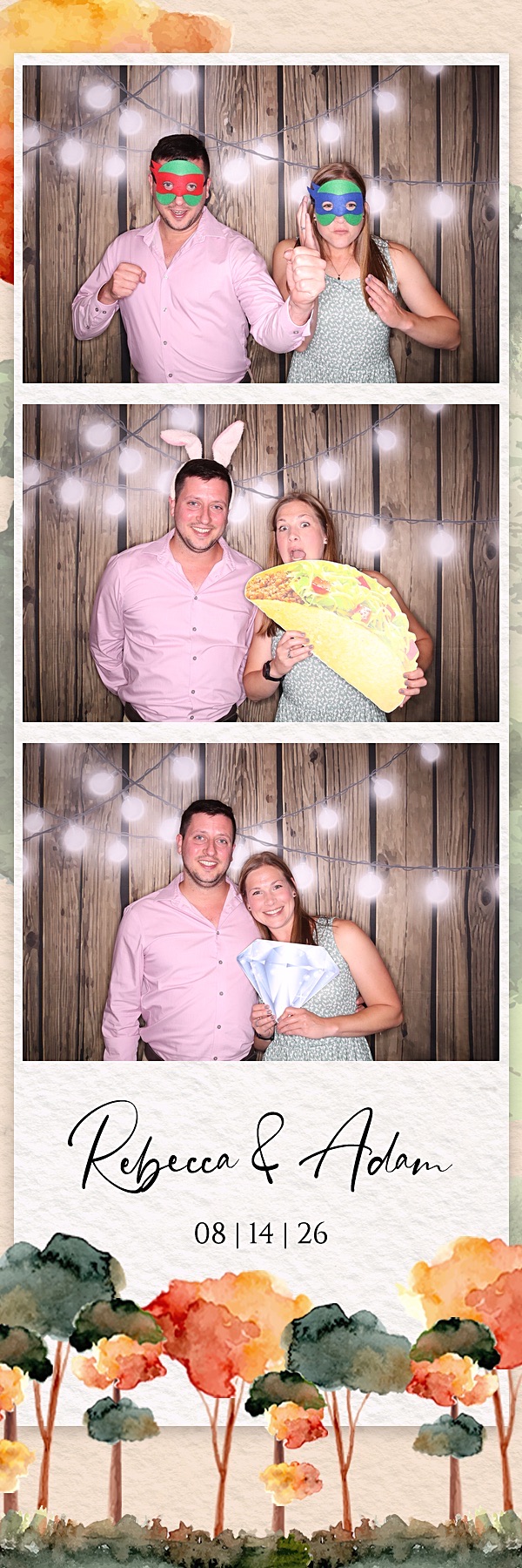 Rebecca and Adam Wedding | View more photos from the event at gallery.photoboothbillings.com/u/PhotoBoothBillings/Rebecca-and-Adam-Wedding