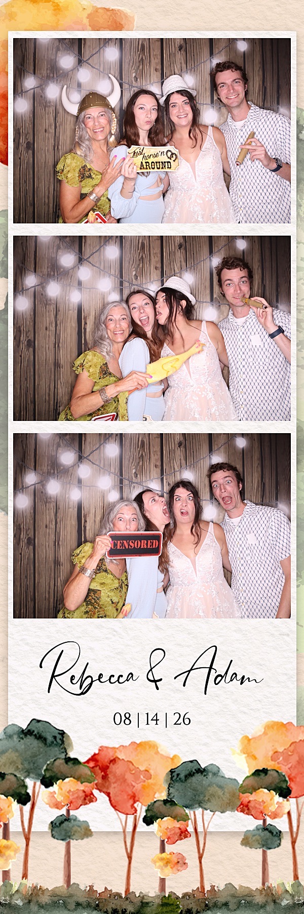 Rebecca and Adam Wedding | View more photos from the event at gallery.photoboothbillings.com/u/PhotoBoothBillings/Rebecca-and-Adam-Wedding
