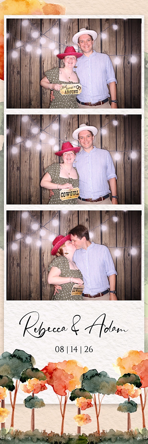 Rebecca and Adam Wedding | View more photos from the event at gallery.photoboothbillings.com/u/PhotoBoothBillings/Rebecca-and-Adam-Wedding
