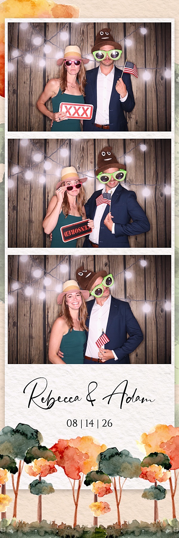 Rebecca and Adam Wedding | View more photos from the event at gallery.photoboothbillings.com/u/PhotoBoothBillings/Rebecca-and-Adam-Wedding