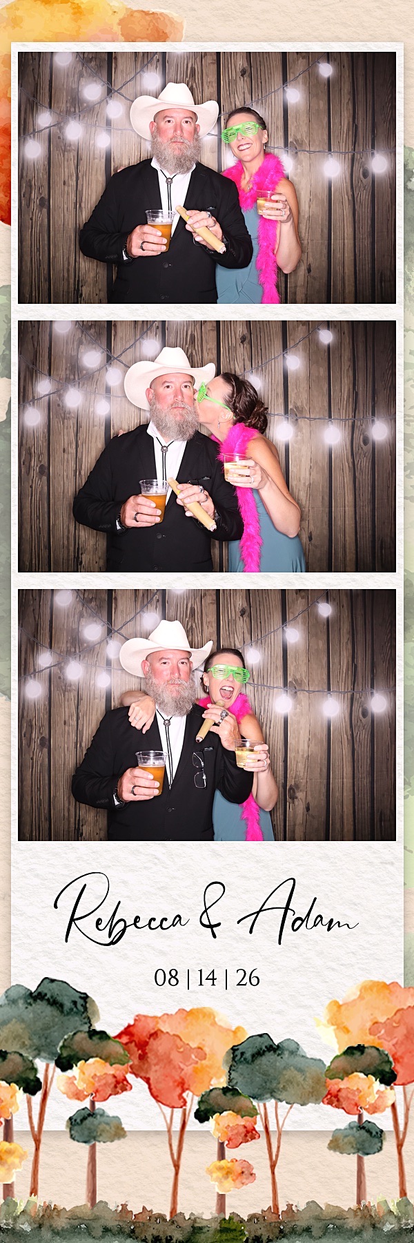 Rebecca and Adam Wedding | View more photos from the event at gallery.photoboothbillings.com/u/PhotoBoothBillings/Rebecca-and-Adam-Wedding