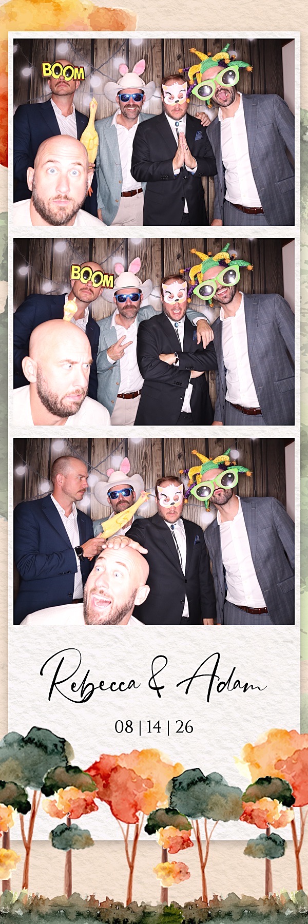Rebecca and Adam Wedding | View more photos from the event at gallery.photoboothbillings.com/u/PhotoBoothBillings/Rebecca-and-Adam-Wedding