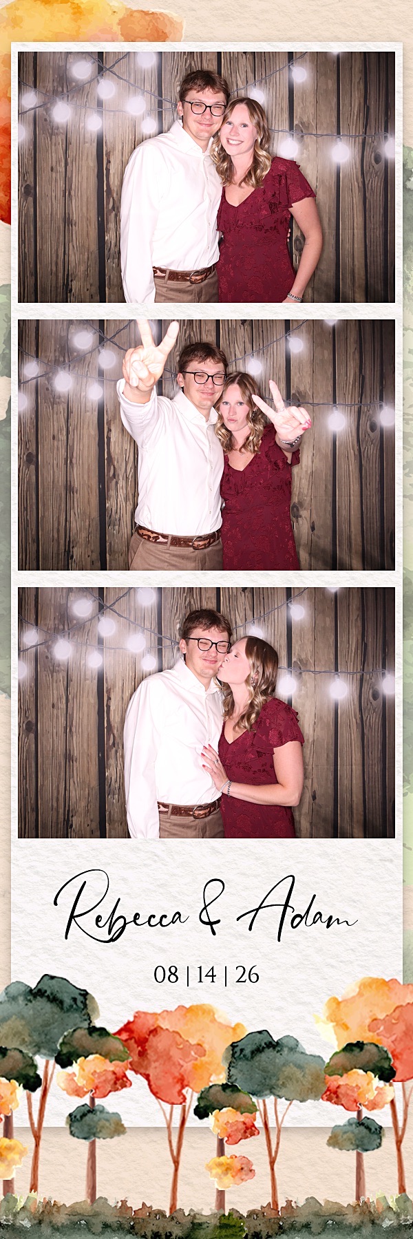 Rebecca and Adam Wedding | View more photos from the event at gallery.photoboothbillings.com/u/PhotoBoothBillings/Rebecca-and-Adam-Wedding