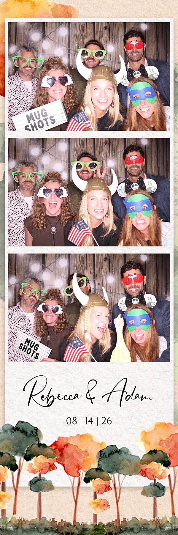 Rebecca and Adam Wedding | View more photos from the event at gallery.photoboothbillings.com/u/PhotoBoothBillings/Rebecca-and-Adam-Wedding