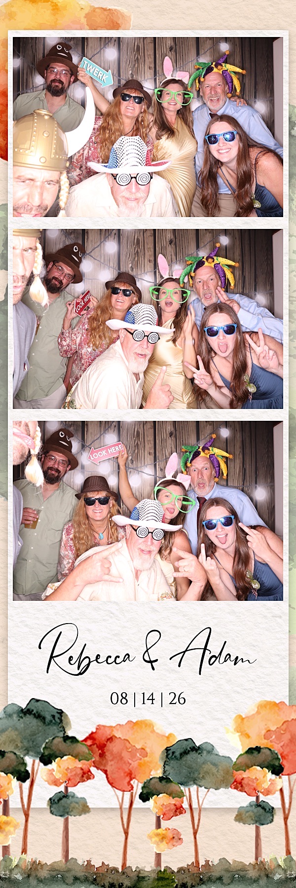 Rebecca and Adam Wedding | View more photos from the event at gallery.photoboothbillings.com/u/PhotoBoothBillings/Rebecca-and-Adam-Wedding