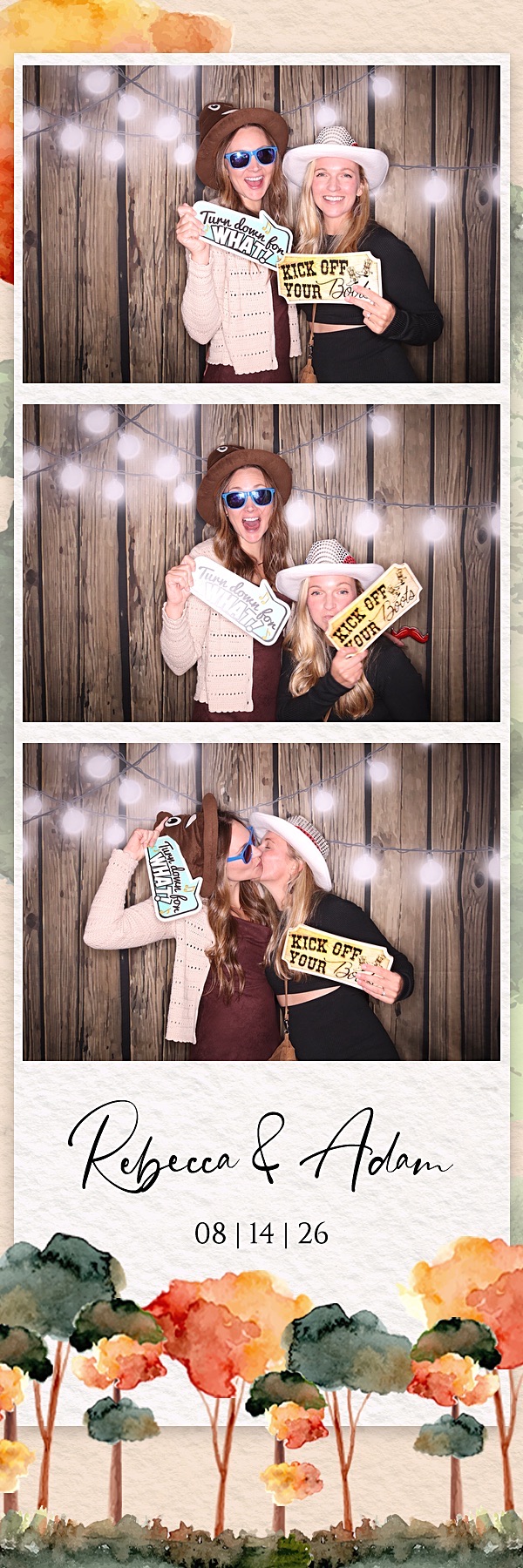 Rebecca and Adam Wedding | View more photos from the event at gallery.photoboothbillings.com/u/PhotoBoothBillings/Rebecca-and-Adam-Wedding