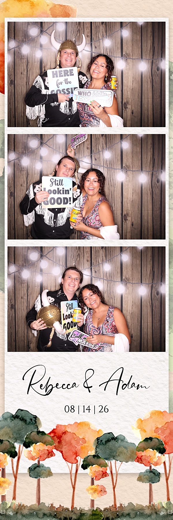 Rebecca and Adam Wedding | View more photos from the event at gallery.photoboothbillings.com/u/PhotoBoothBillings/Rebecca-and-Adam-Wedding