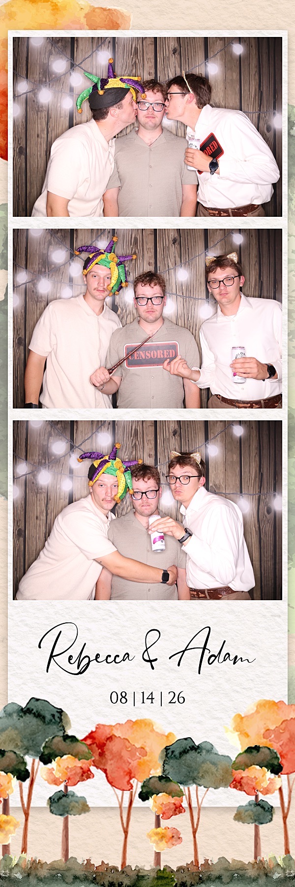 Rebecca and Adam Wedding | View more photos from the event at gallery.photoboothbillings.com/u/PhotoBoothBillings/Rebecca-and-Adam-Wedding