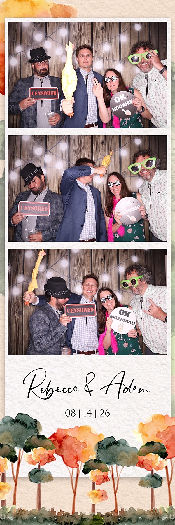 Rebecca and Adam Wedding | View more photos from the event at gallery.photoboothbillings.com/u/PhotoBoothBillings/Rebecca-and-Adam-Wedding