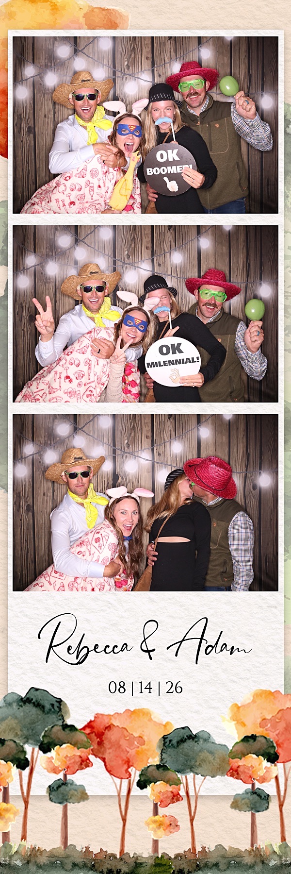 Rebecca and Adam Wedding | View more photos from the event at gallery.photoboothbillings.com/u/PhotoBoothBillings/Rebecca-and-Adam-Wedding