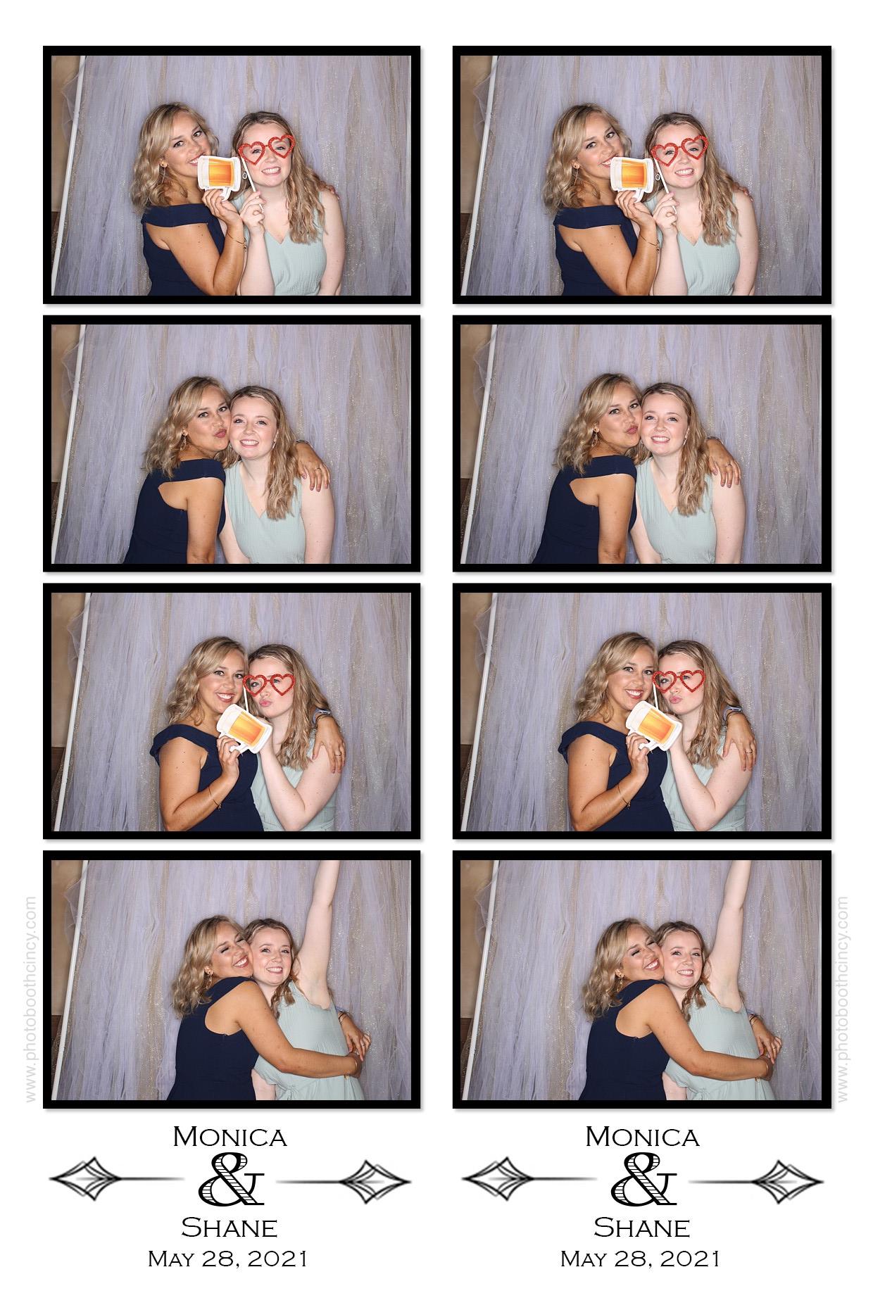 Monica & Shane | View more photos from the event at gallery.photoboothcincy.com/u/PhotoBoothCincy/Monica-Shane