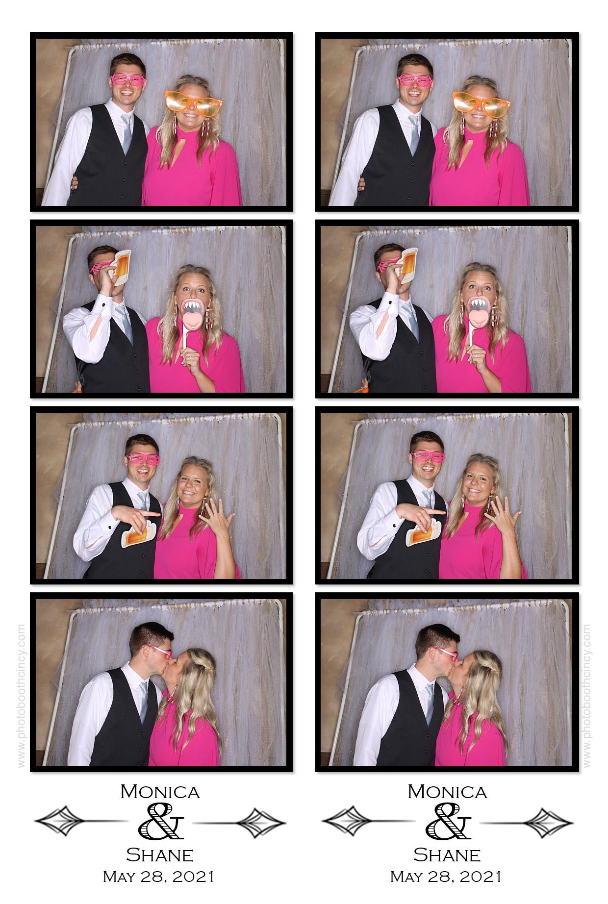 Monica & Shane | View more photos from the event at gallery.photoboothcincy.com/u/PhotoBoothCincy/Monica-Shane
