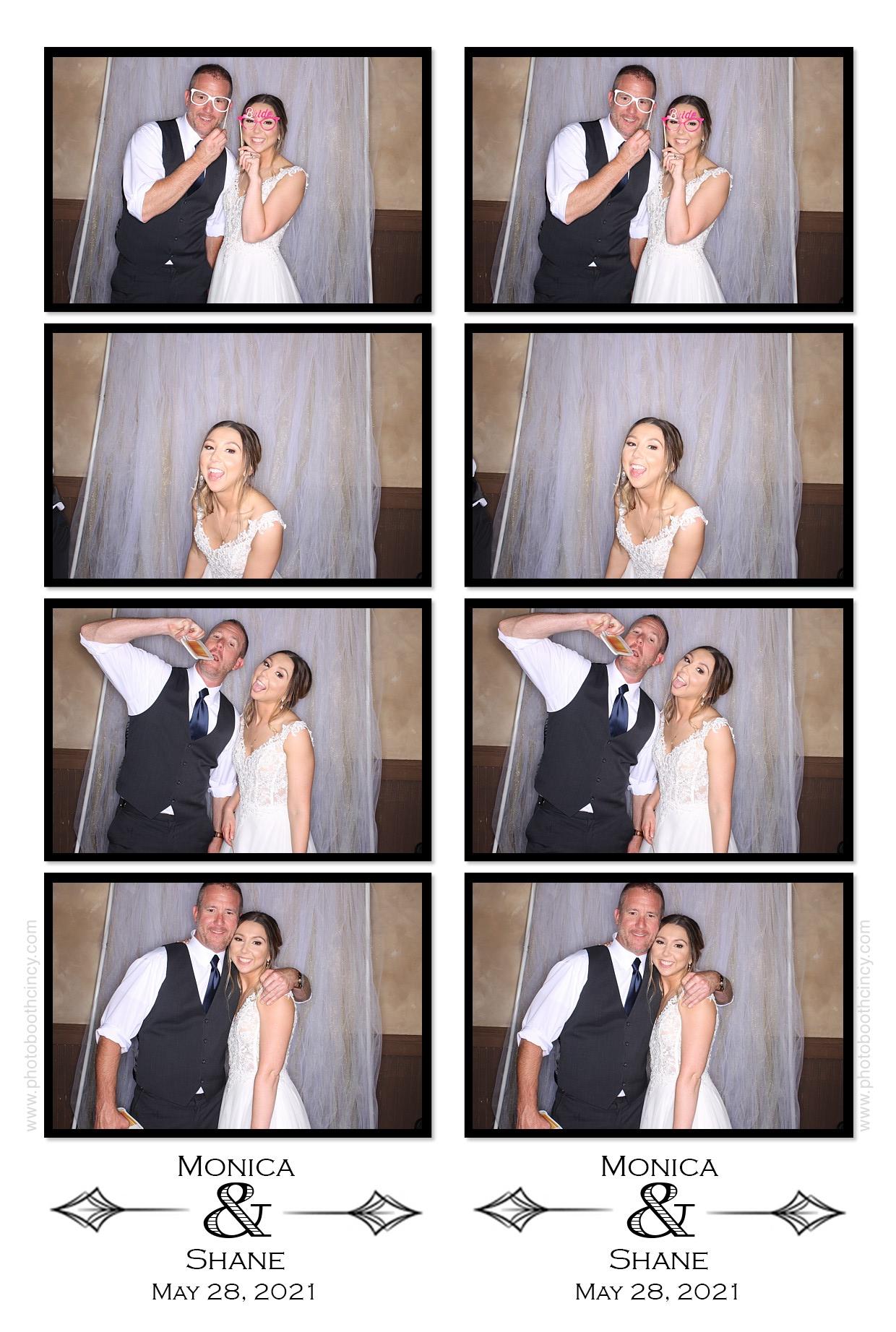 Monica & Shane | View more photos from the event at gallery.photoboothcincy.com/u/PhotoBoothCincy/Monica-Shane