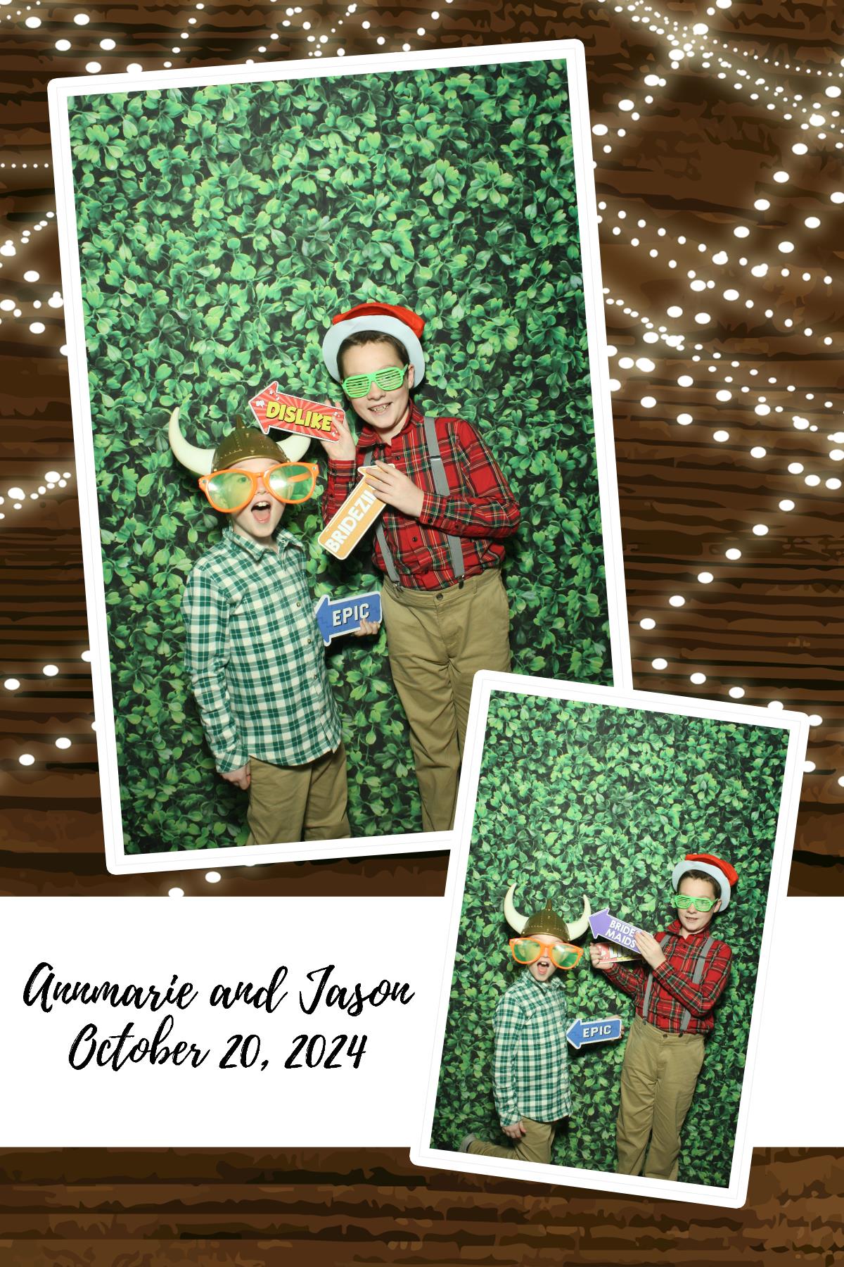 Annmarie & Jason | View more photos from the event at gallery.photoboothcincy.com/u/PhotoBoothCincy/Annmarie-Jason