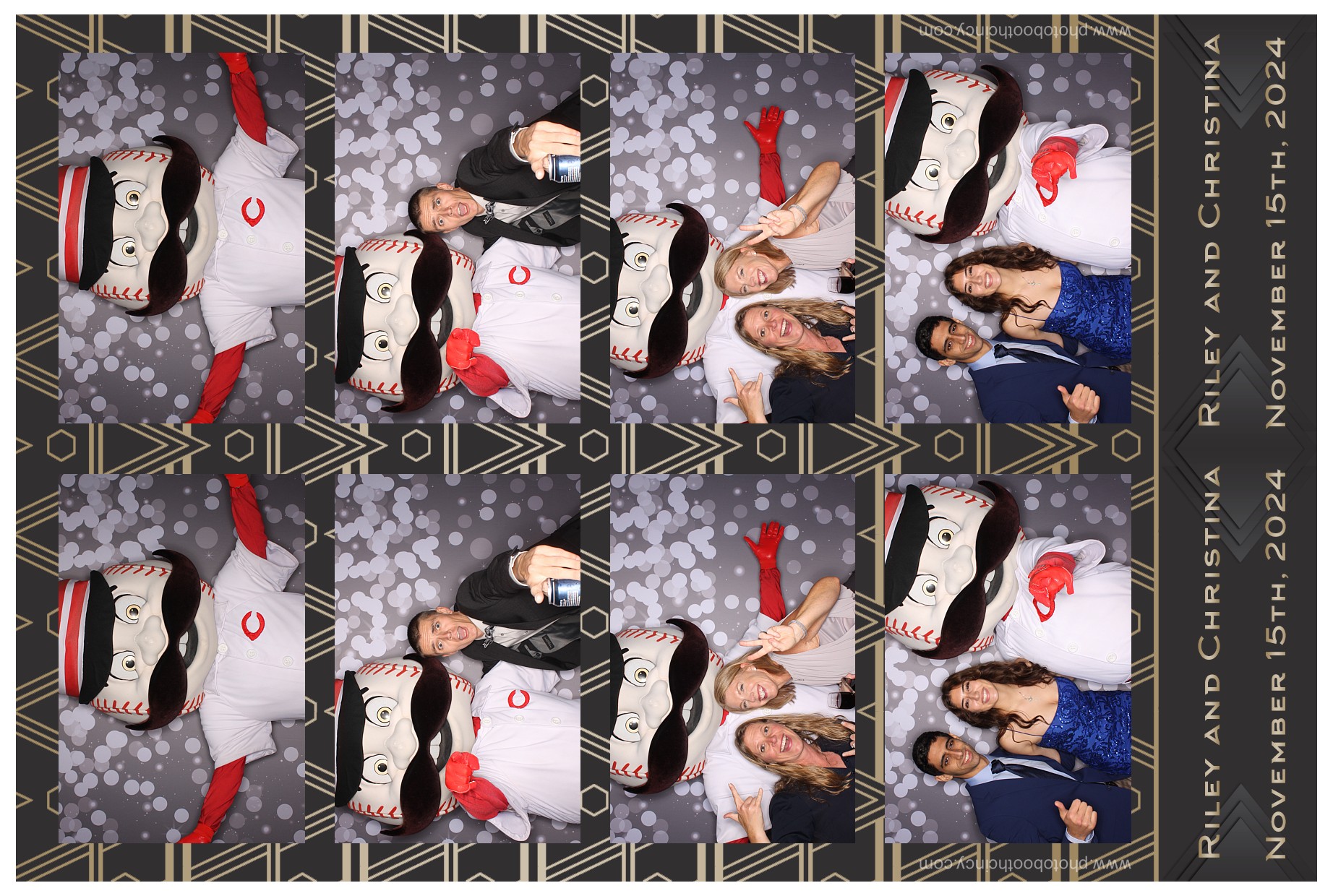 Christina & Riley | View more photos from the event at gallery.photoboothcincy.com/u/PhotoBoothCincy/Christina-Riley
