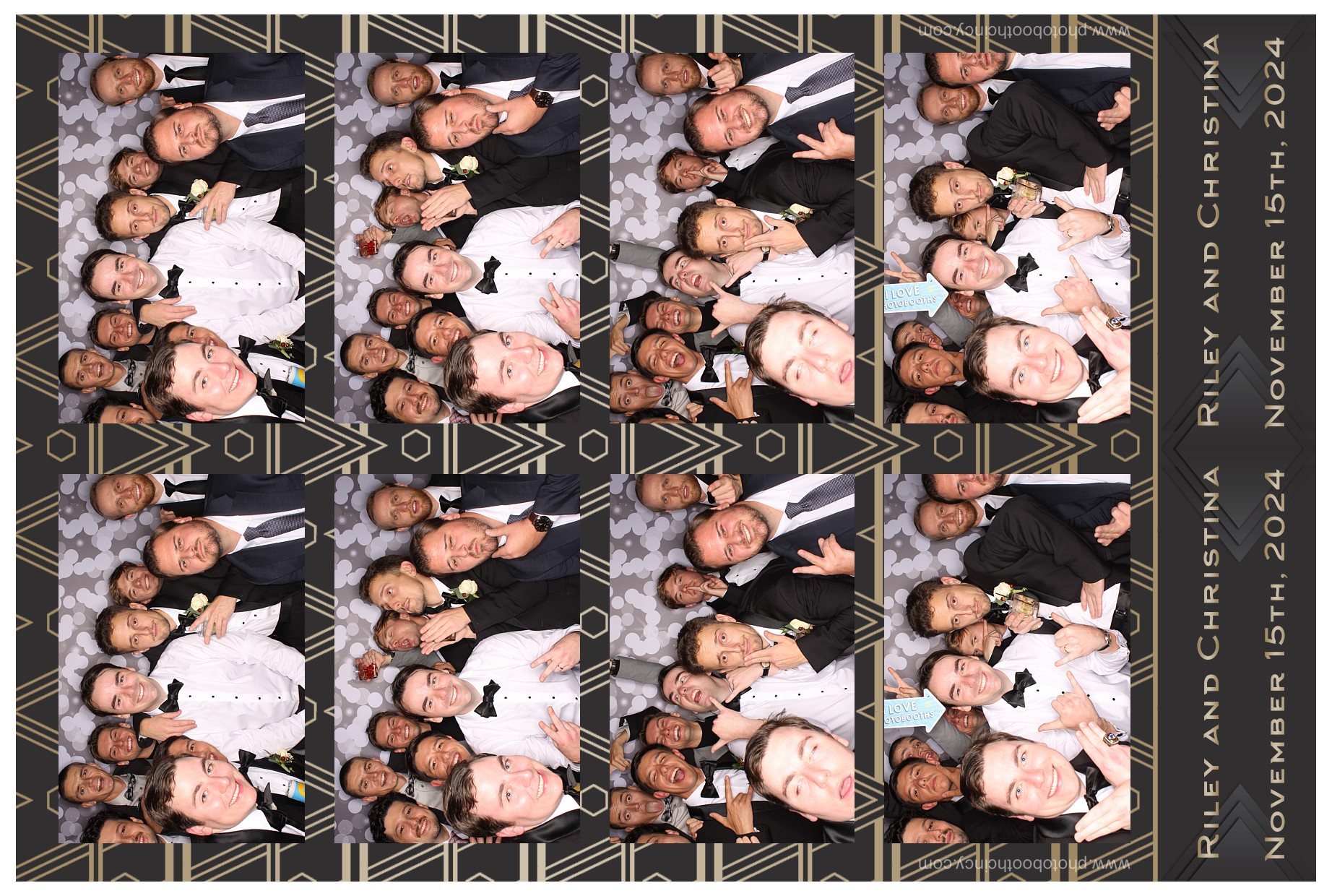 Christina & Riley | View more photos from the event at gallery.photoboothcincy.com/u/PhotoBoothCincy/Christina-Riley