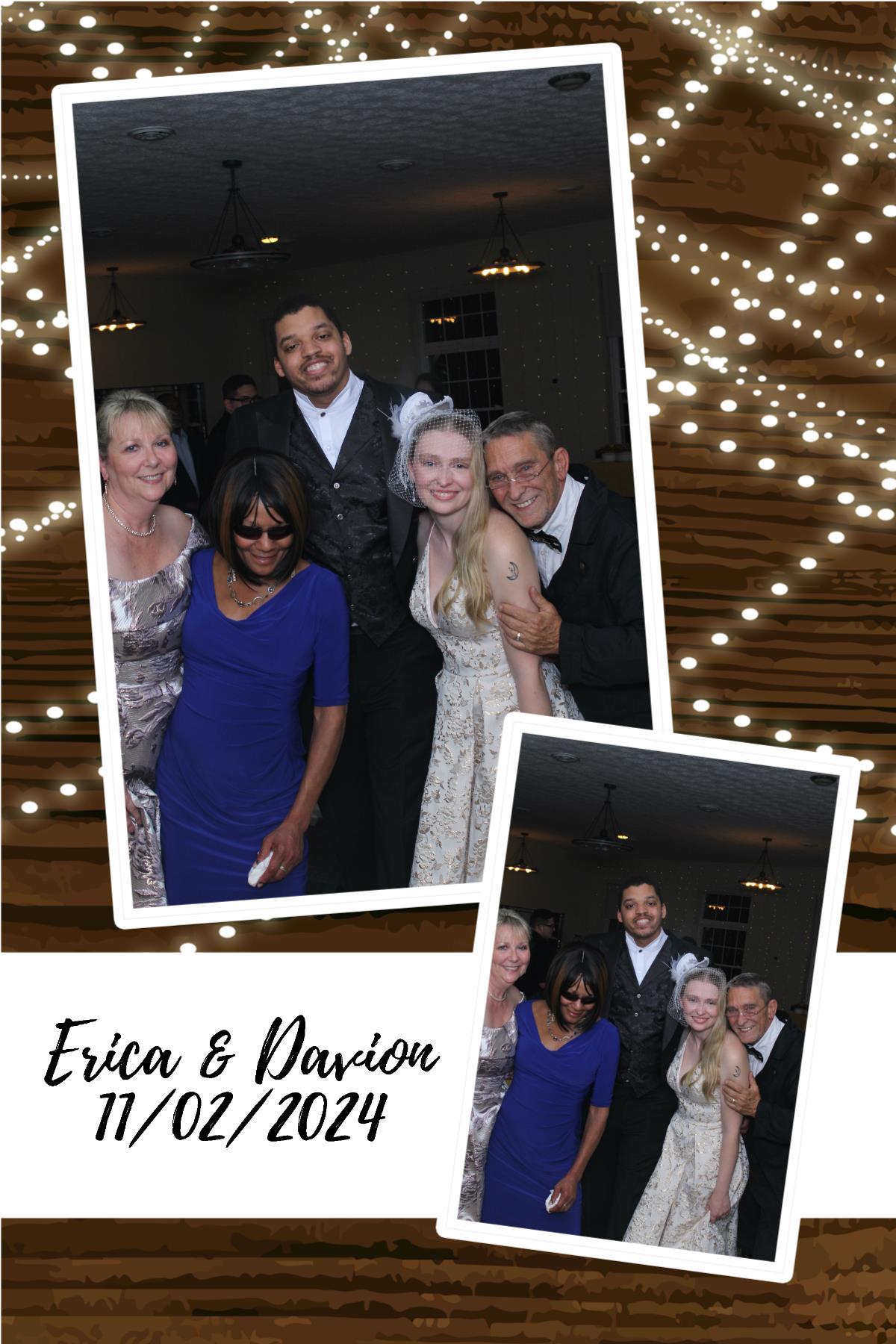 Erica & Davion  | View more photos from the event at gallery.photoboothcincy.com/u/PhotoBoothCincy/Erica-Davion
