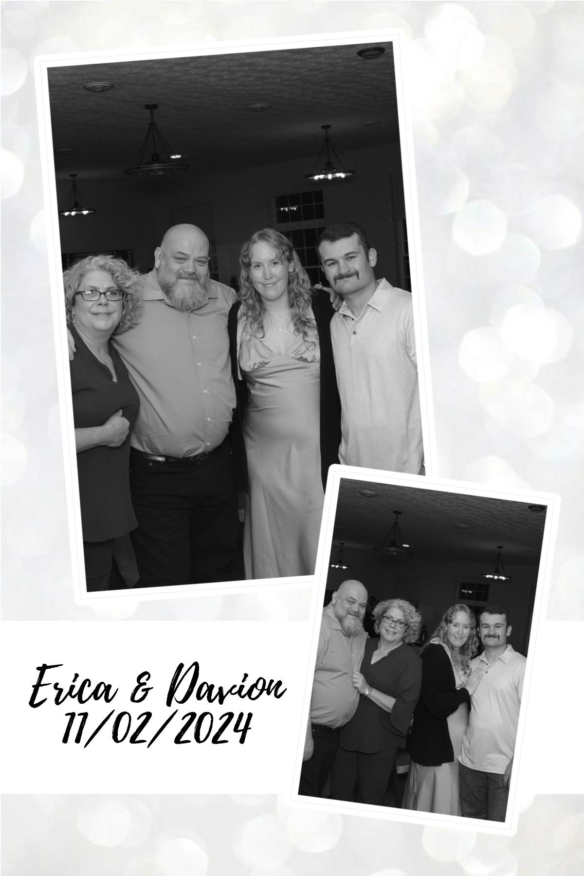 Erica & Davion  | View more photos from the event at gallery.photoboothcincy.com/u/PhotoBoothCincy/Erica-Davion