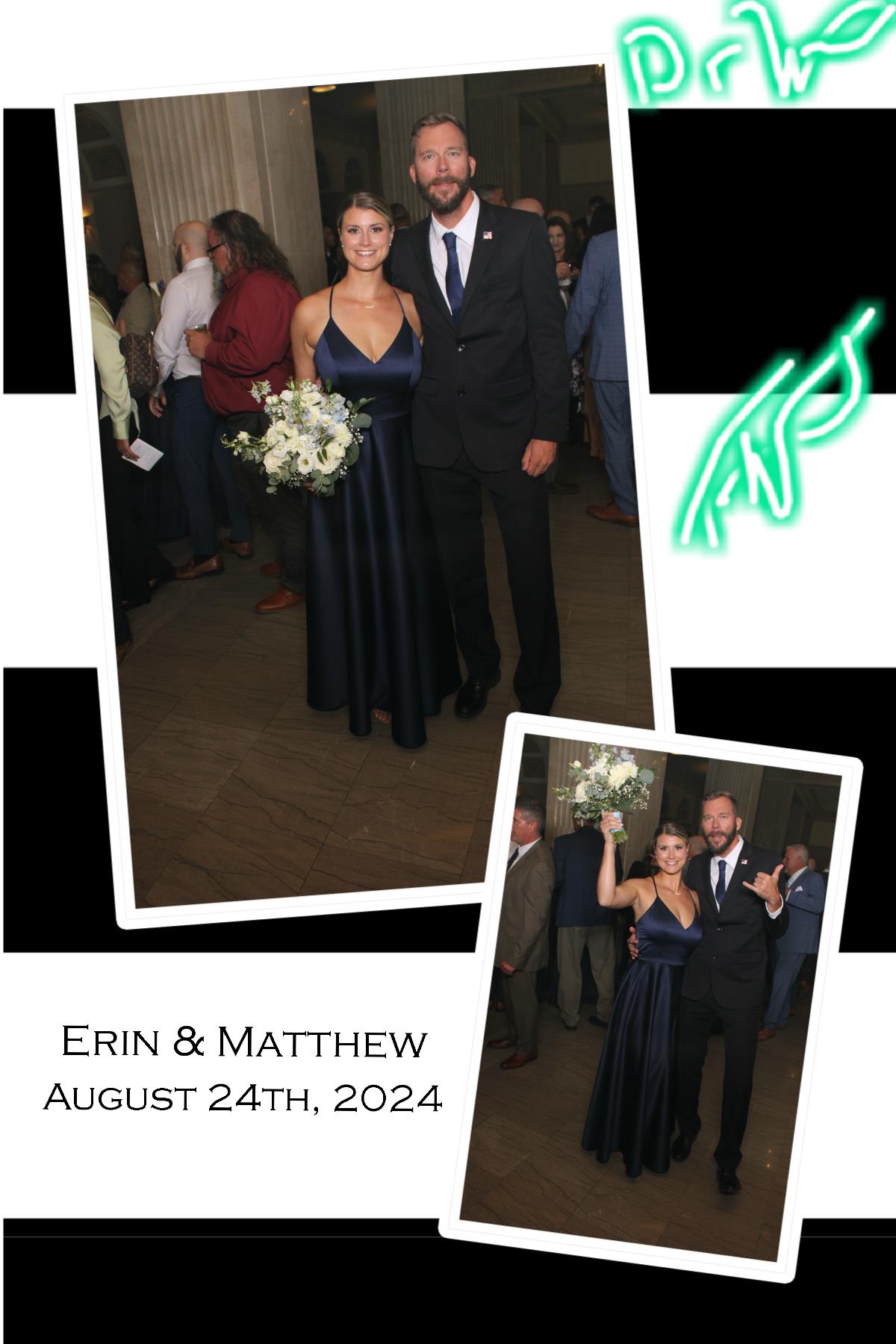 Erin & Matt  | View more photos from the event at gallery.photoboothcincy.com/u/PhotoBoothCincy/Erin-Matt