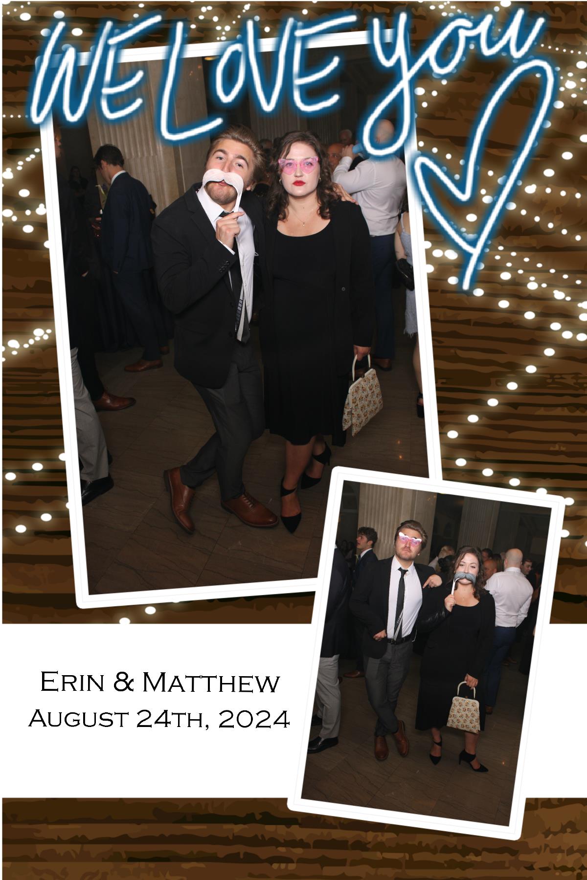 Erin & Matt  | View more photos from the event at gallery.photoboothcincy.com/u/PhotoBoothCincy/Erin-Matt