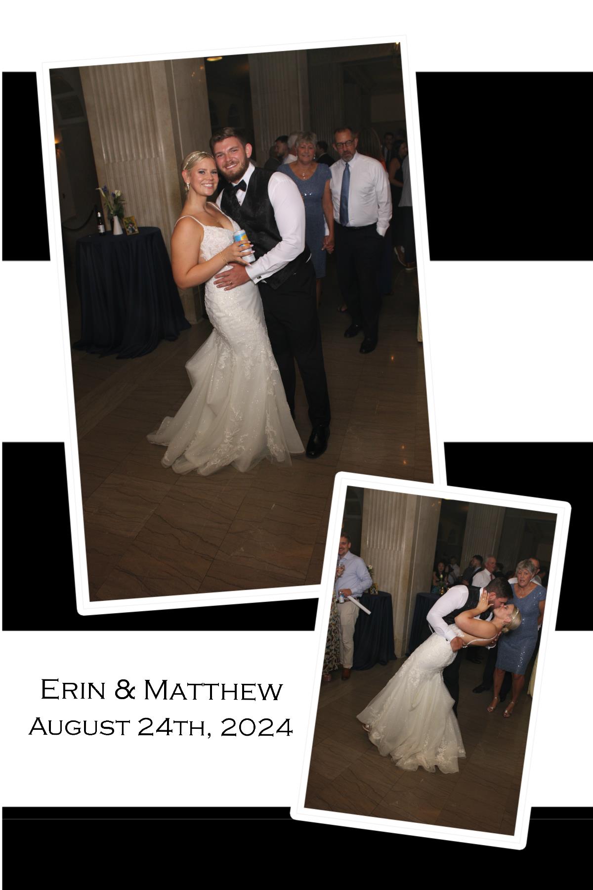 Erin & Matt  | View more photos from the event at gallery.photoboothcincy.com/u/PhotoBoothCincy/Erin-Matt
