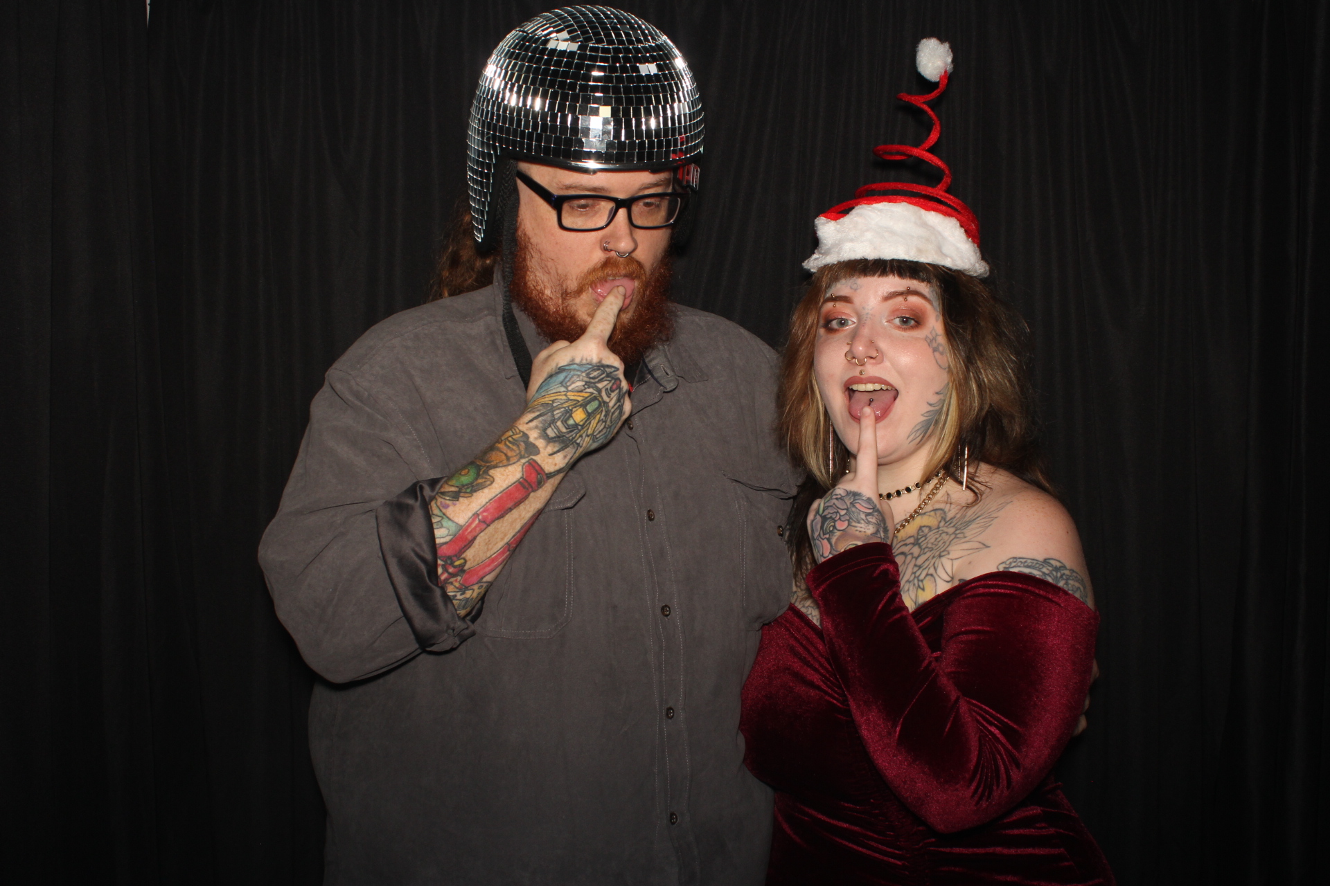 Hive Tattoo Holiday Party | View more photos from the event at gallery.photoboothcincy.com/u/PhotoBoothCincy/Hive-Tattoo-Holiday-Party