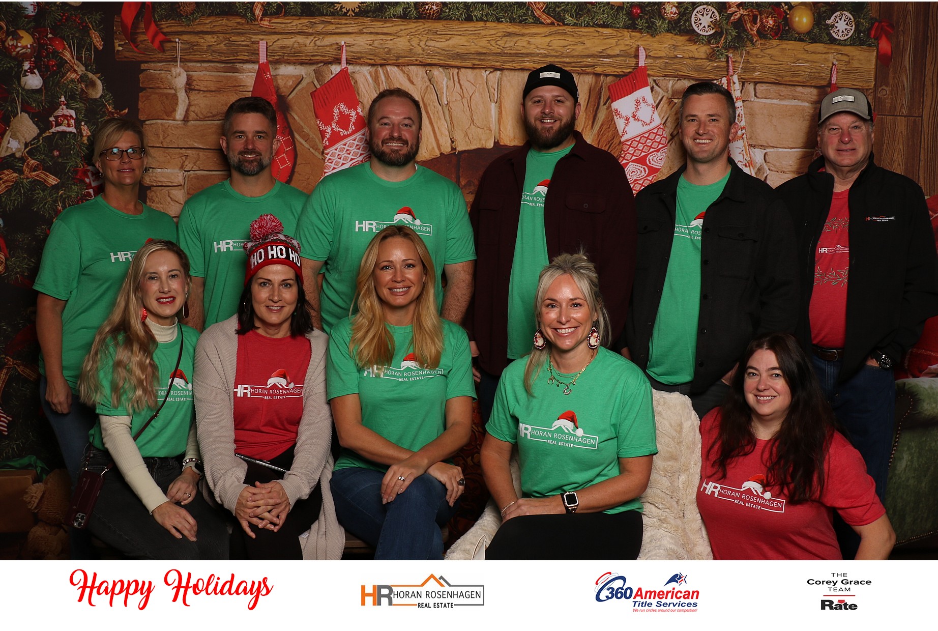 Horan RosenHagen Santa Photo | View more photos from the event at gallery.photoboothcincy.com/u/PhotoBoothCincy/Horan-RosenHagen-Santa-Photo