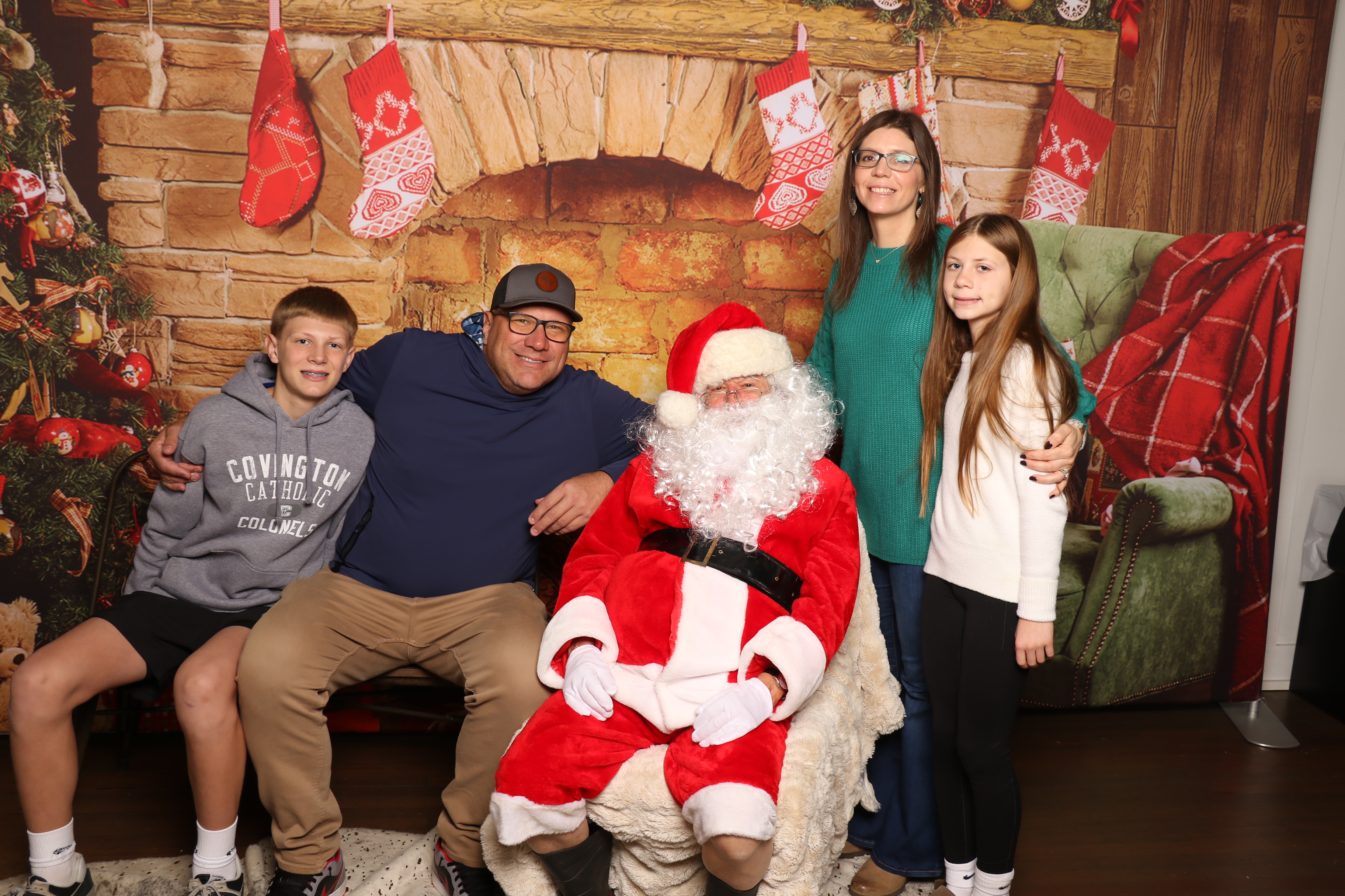 Horan RosenHagen Santa Photo | View more photos from the event at gallery.photoboothcincy.com/u/PhotoBoothCincy/Horan-RosenHagen-Santa-Photo