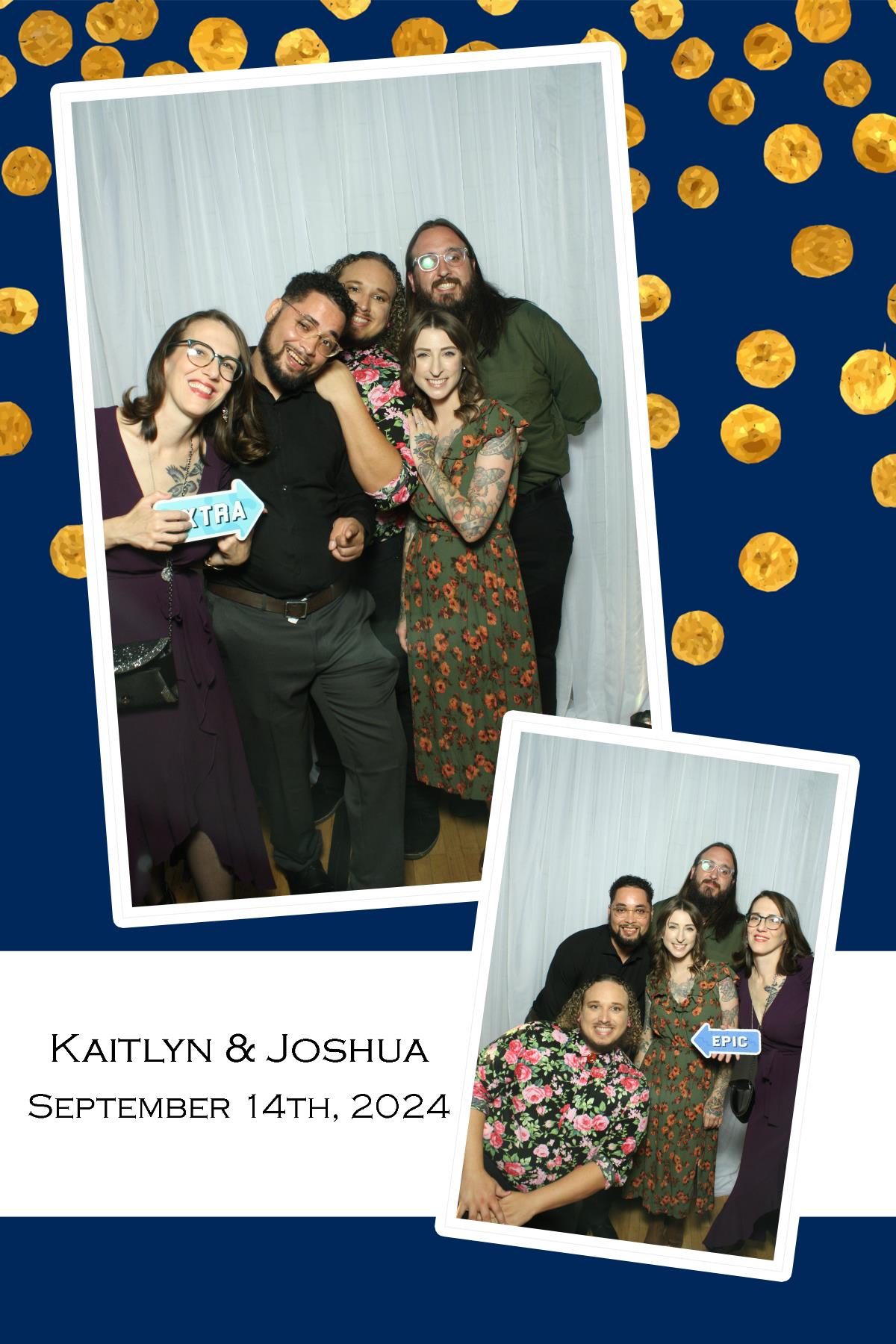 Joshua & Kaitlyn | View more photos from the event at gallery.photoboothcincy.com/u/PhotoBoothCincy/Joshua-Kaitlyn