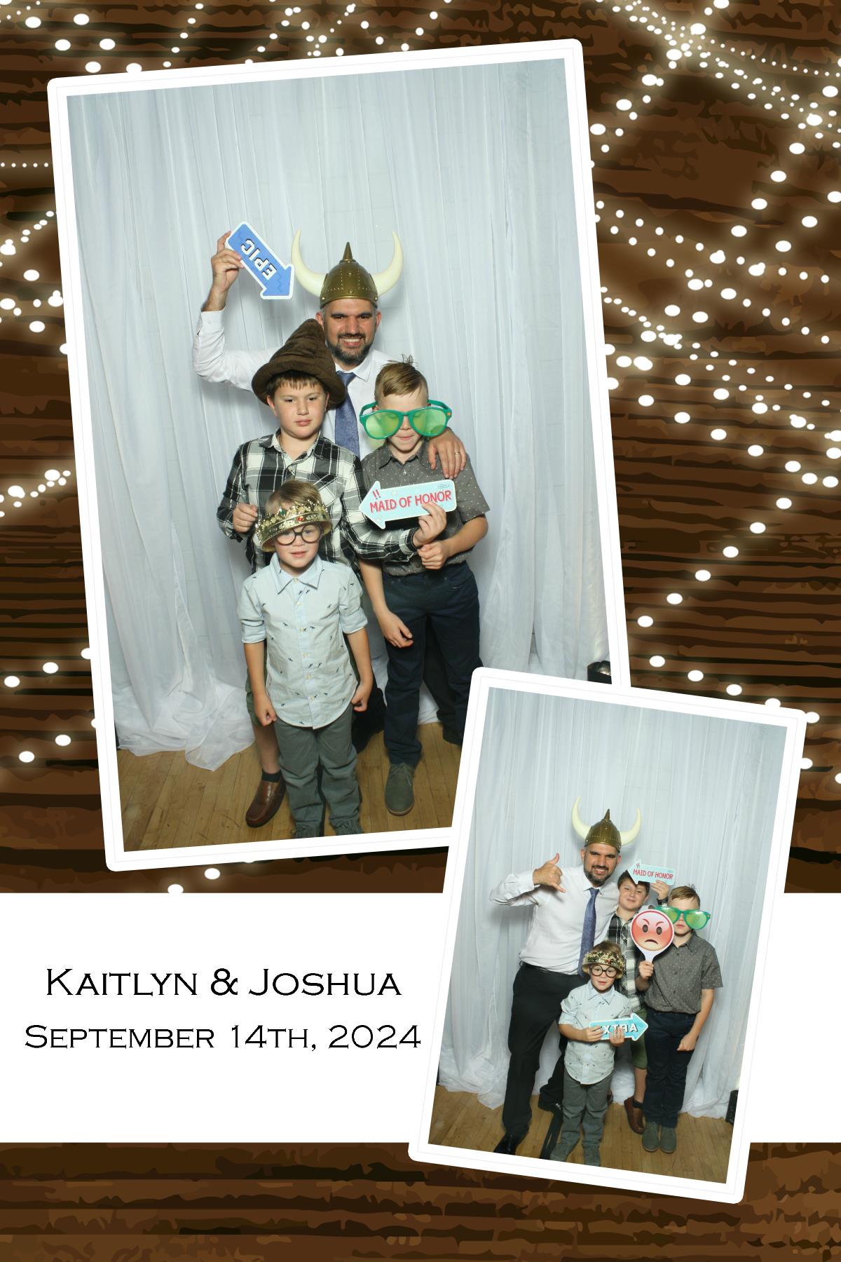 Joshua & Kaitlyn | View more photos from the event at gallery.photoboothcincy.com/u/PhotoBoothCincy/Joshua-Kaitlyn
