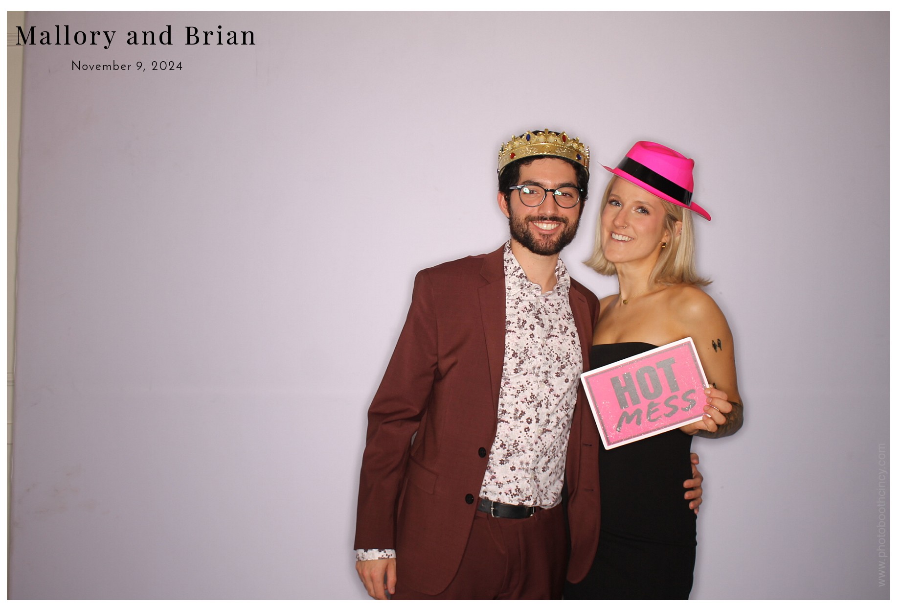 Mallory & Brian  | View more photos from the event at gallery.photoboothcincy.com/u/PhotoBoothCincy/Mallory-Brian