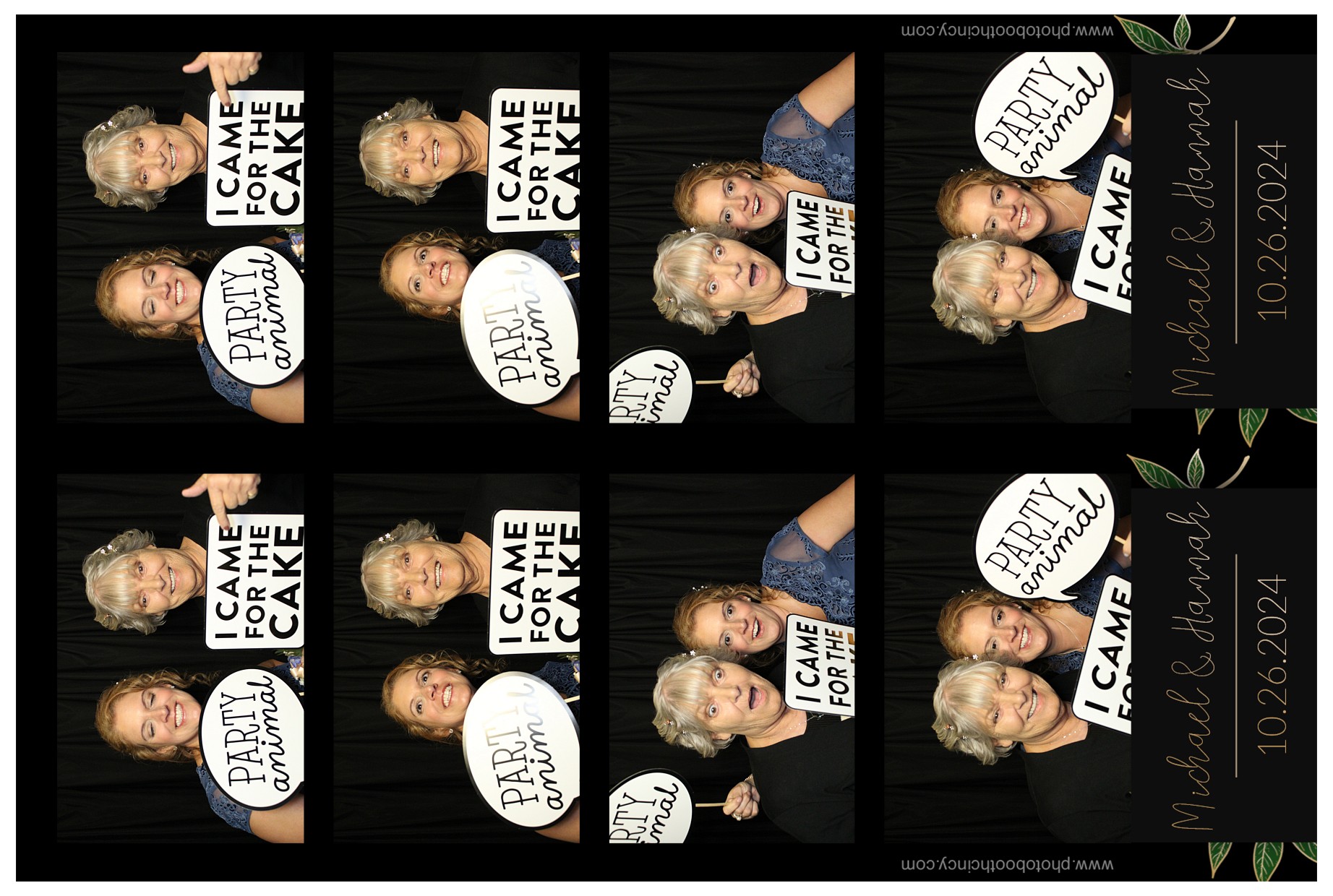 Michael & Hannah Wells!  | View more photos from the event at gallery.photoboothcincy.com/u/PhotoBoothCincy/Michael-Hannah-Wells