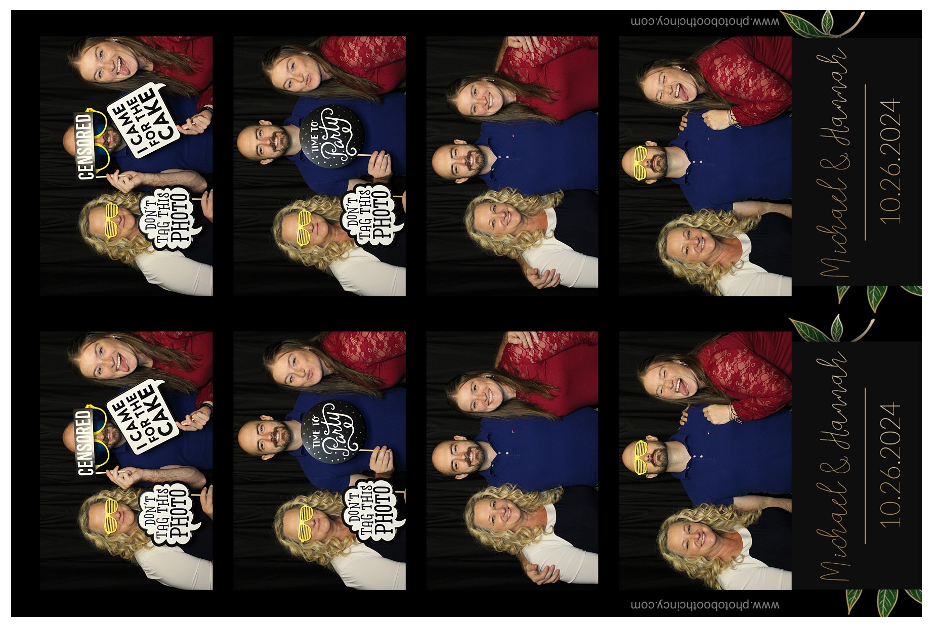Michael & Hannah Wells!  | View more photos from the event at gallery.photoboothcincy.com/u/PhotoBoothCincy/Michael-Hannah-Wells