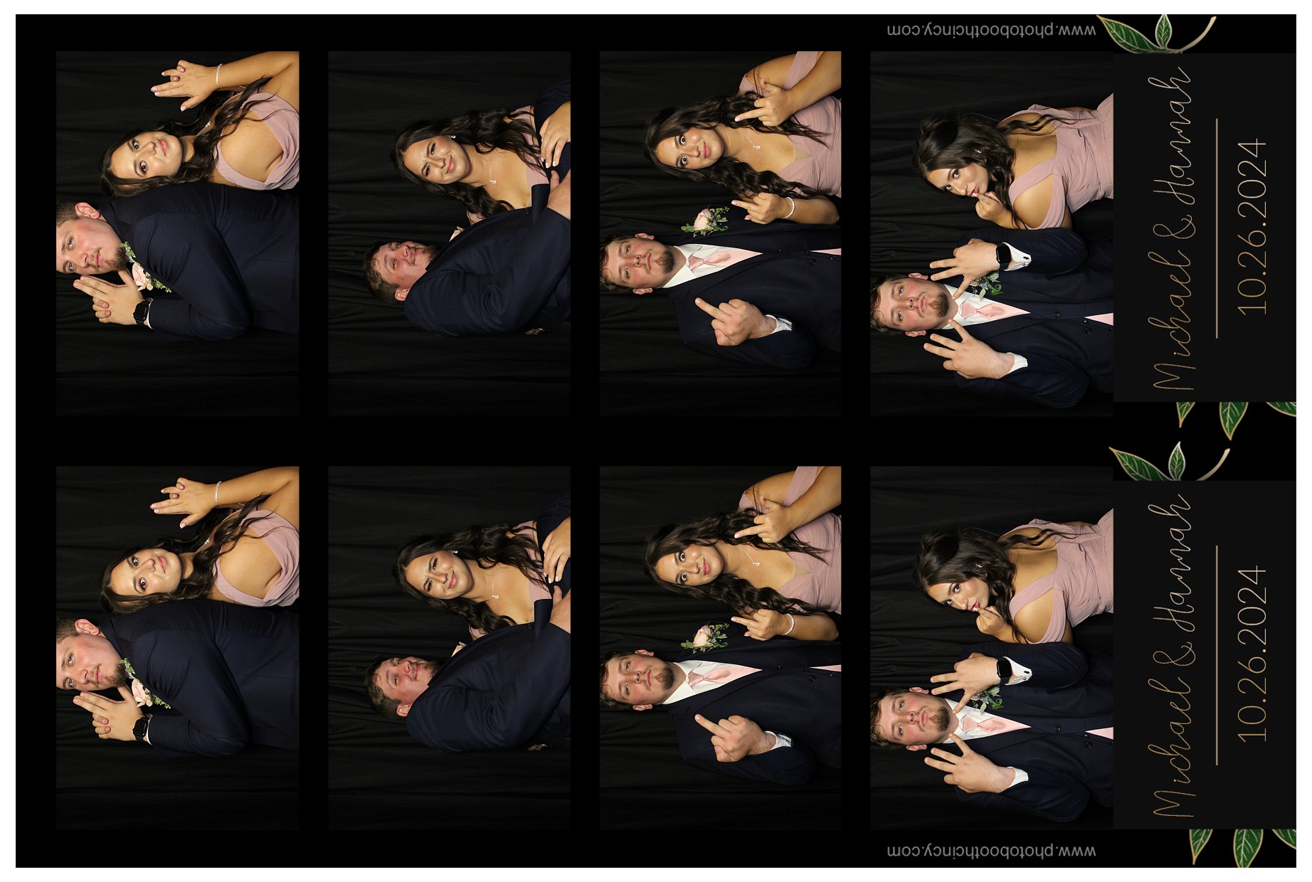 Michael & Hannah Wells!  | View more photos from the event at gallery.photoboothcincy.com/u/PhotoBoothCincy/Michael-Hannah-Wells