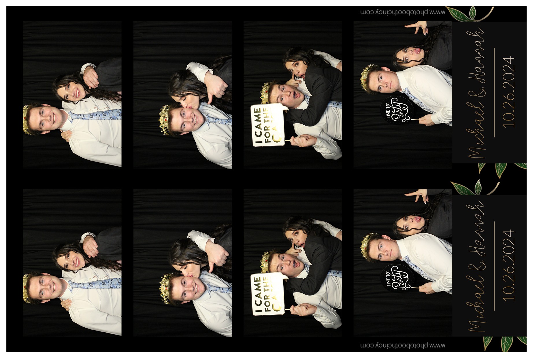 Michael & Hannah Wells!  | View more photos from the event at gallery.photoboothcincy.com/u/PhotoBoothCincy/Michael-Hannah-Wells