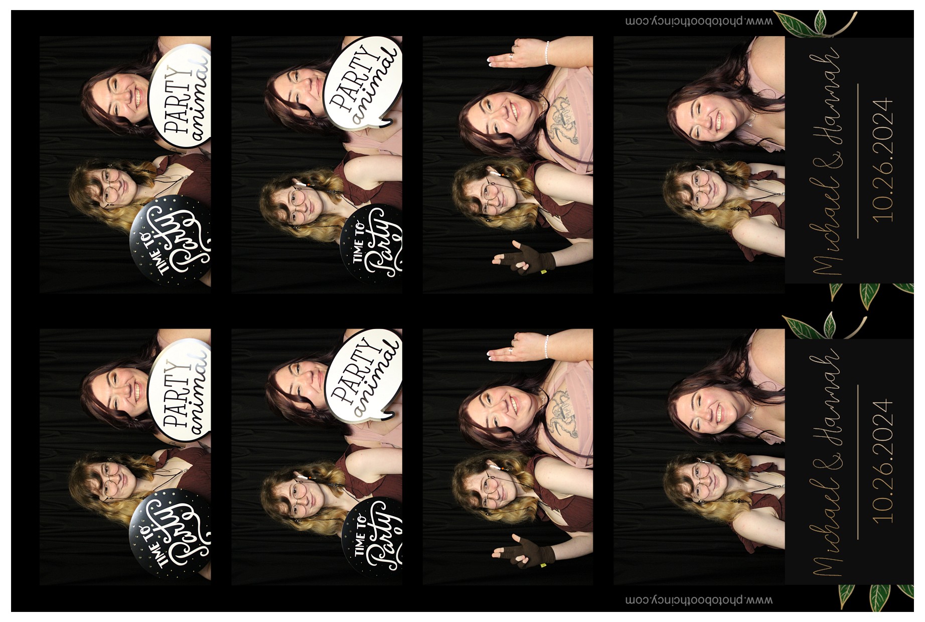 Michael & Hannah Wells!  | View more photos from the event at gallery.photoboothcincy.com/u/PhotoBoothCincy/Michael-Hannah-Wells